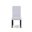 L'ensemble de table de salle à manger 11 pièces comprend une table de salle à manger rectangulaire avec rallonge amovible et 10 chaises Parsons en lin gris, noyer-2033030738