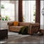Canapé Chesterfield classique en similicuir brun-98552540