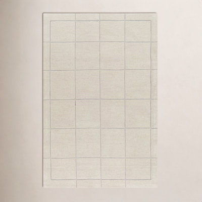 Mallory Hand-Woven Pearl Geometric Rug