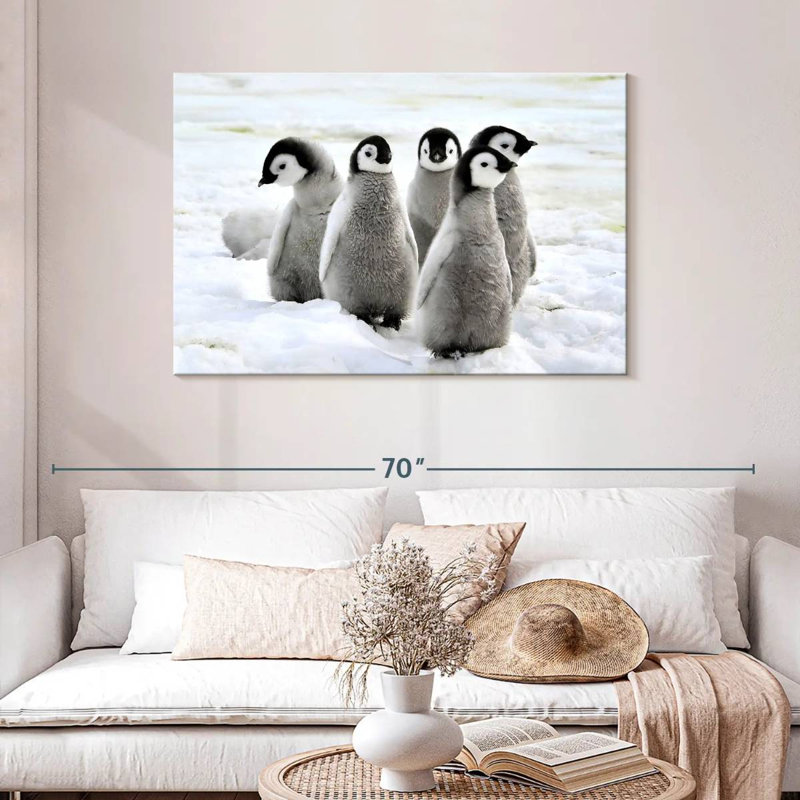 Brampt charmants poussins pingouins, H 30 po x l 45 po