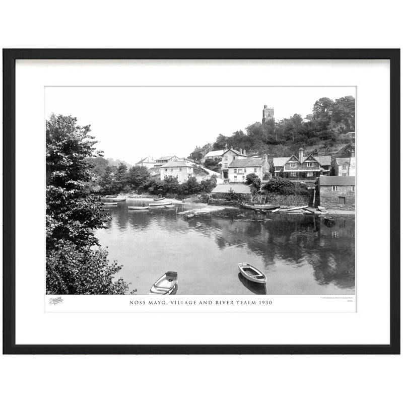Noss Mayo, Village And River Yealm 1930 by Francis Frith - Single Picture Frame Print, 28cm H x 36cm W