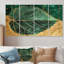 «Lewisham - Leaves», art mural pour le salon, 4 pièces-106156858
