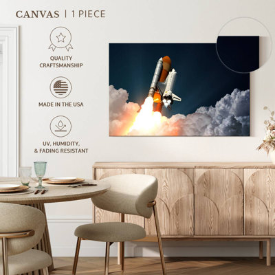 Rocket Flying To Space