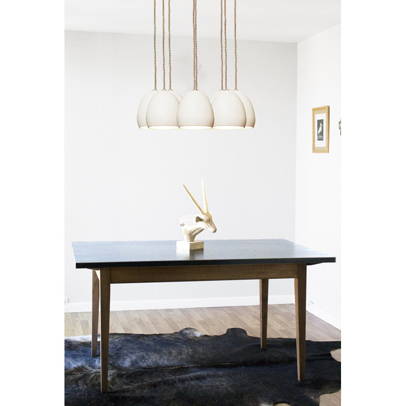 Lustre géométrique en grappe 8 lumières Clay, H 100 po x l 22 po x P 22 po, Incandescent