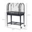 Raised Planter With Greenhouse Cover, Mobile Elevated Garden Bed-1523209152