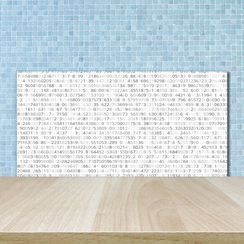 Akire 50cm W x 100cm L Glass Peel and Stick Panel
