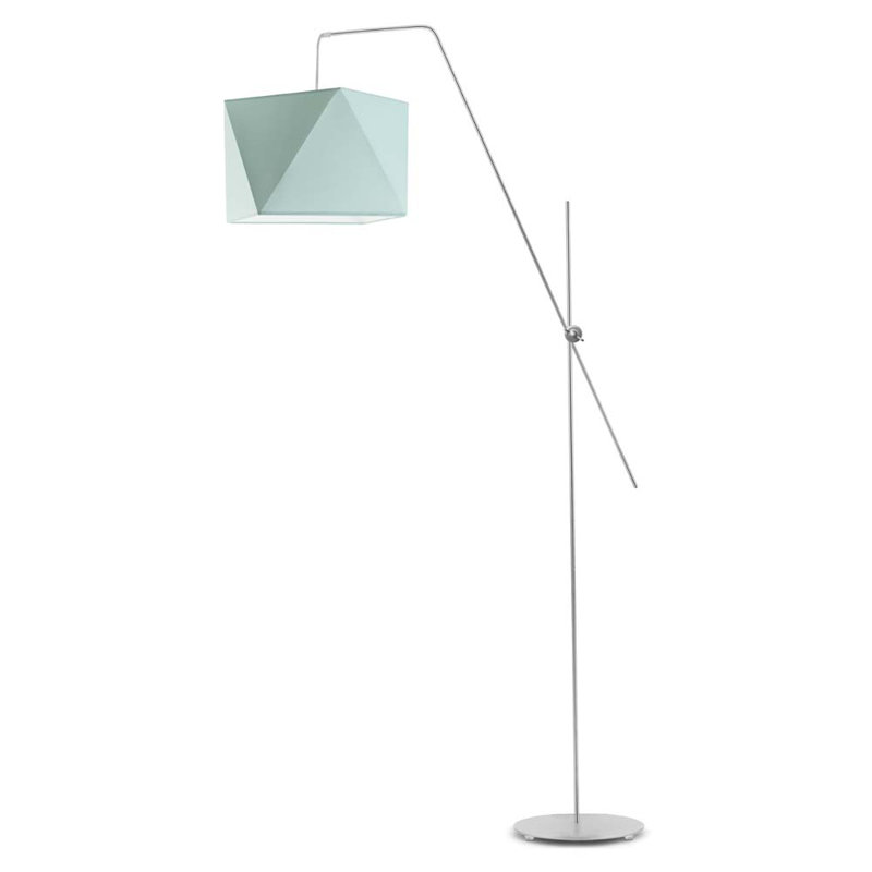 Ayash 176cm Task Floor Lamp, Silver, Mint