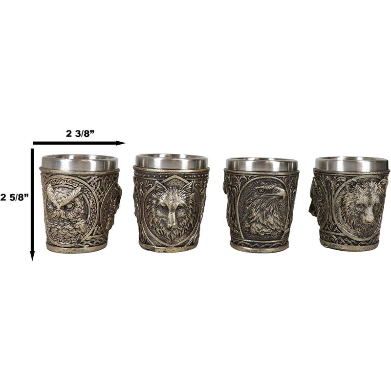 Ensemble de 2 verres à liqueur Animal Spirit