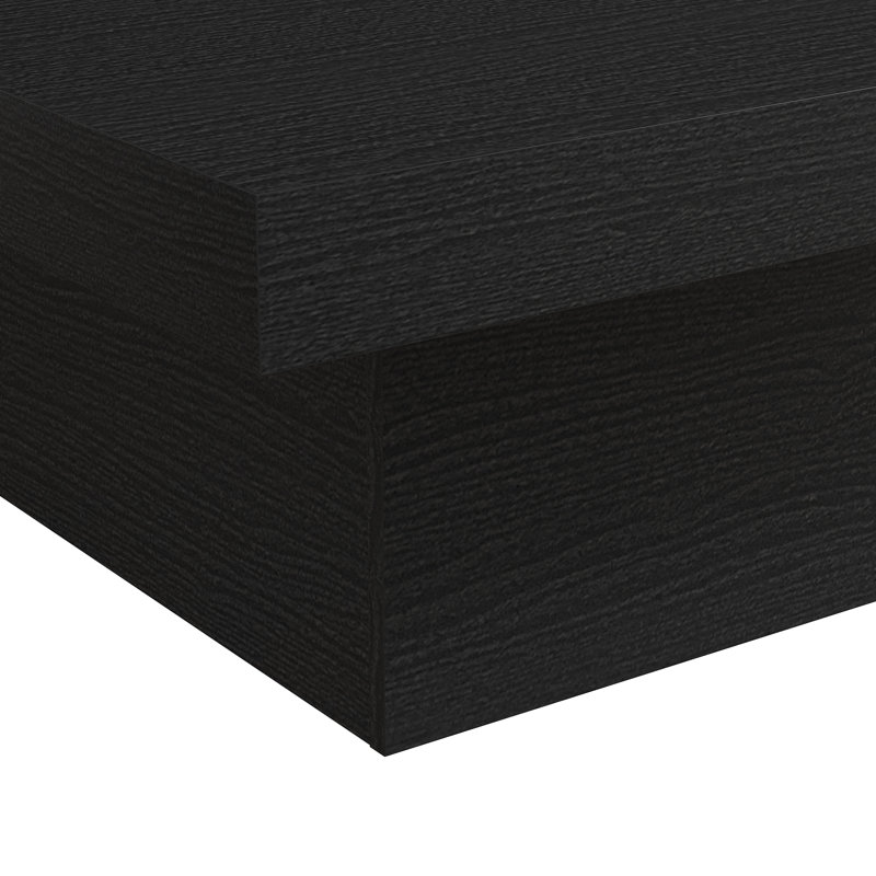 Table basse Caomhan Block, 12.2" H x 35.4" L x 35.4" W, Chêne noir