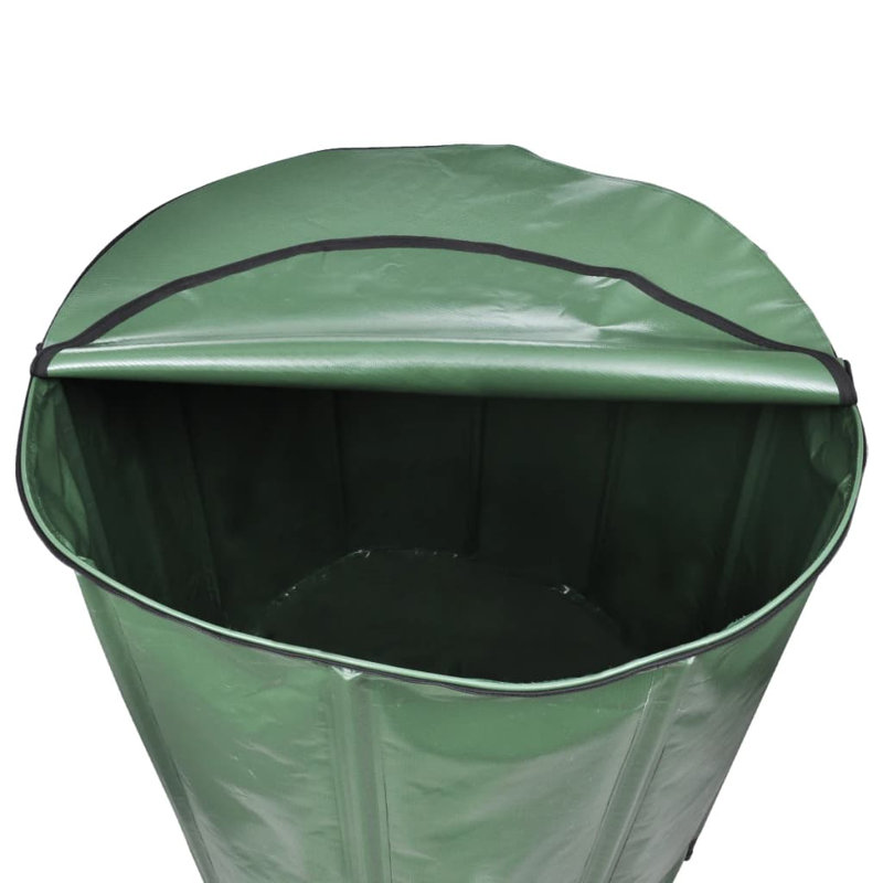 Toyei Weather Resistant Drainable Dual Overflow Rain Barrel and Hose, 100 x 100 cm