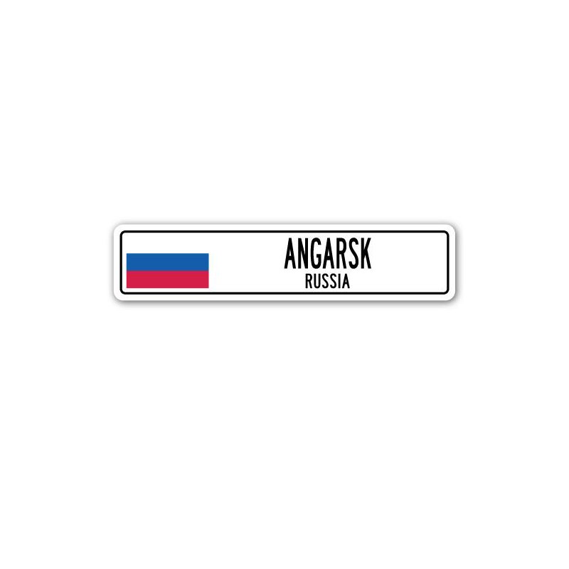 Panneau de signalisation en aluminium Bayles Angarsk, H 8 po x l 36 po x P 1 po