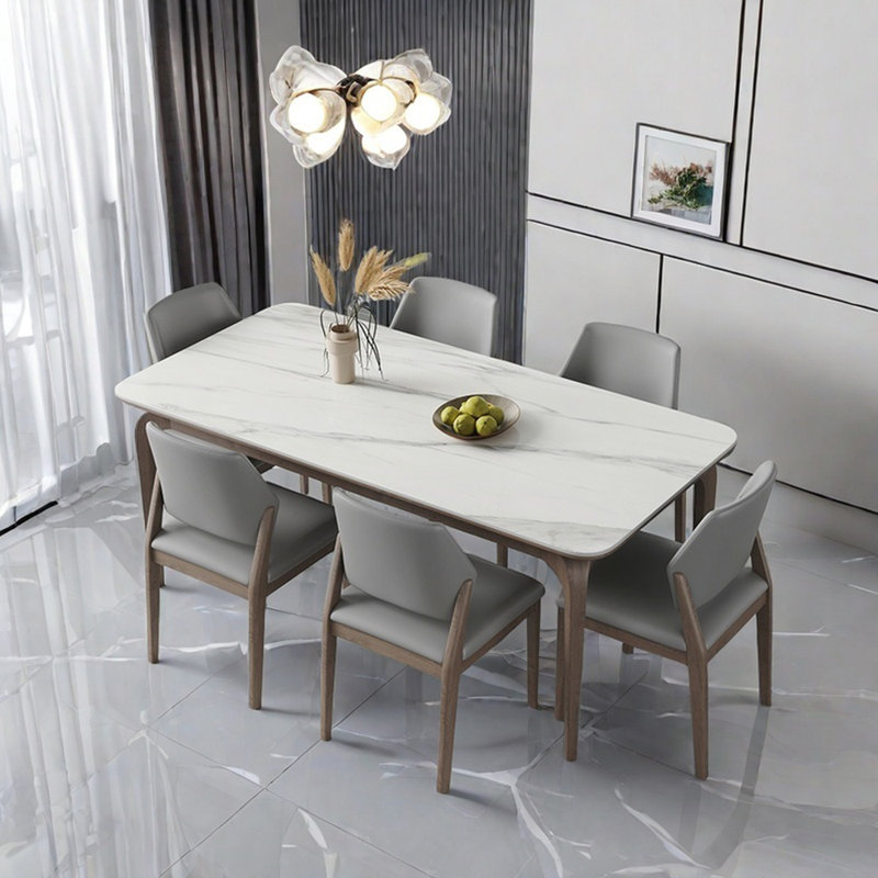 Élégantes chaises de salle à manger en bois de frêne, H 29,52 po x L 59,05 po x l 31,49 po
