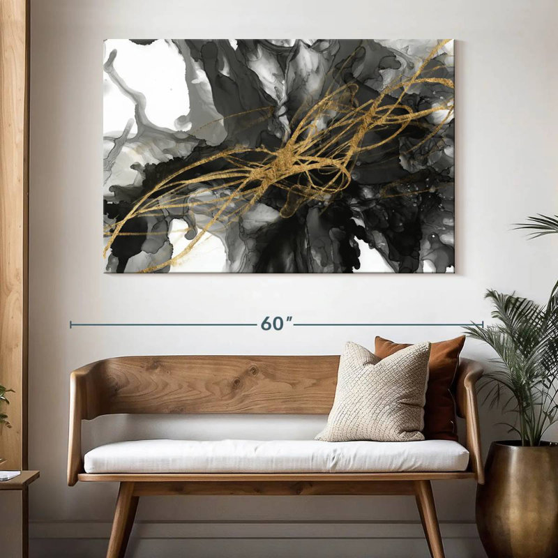 Avery Golden Vortex I, 34" H x 51" W