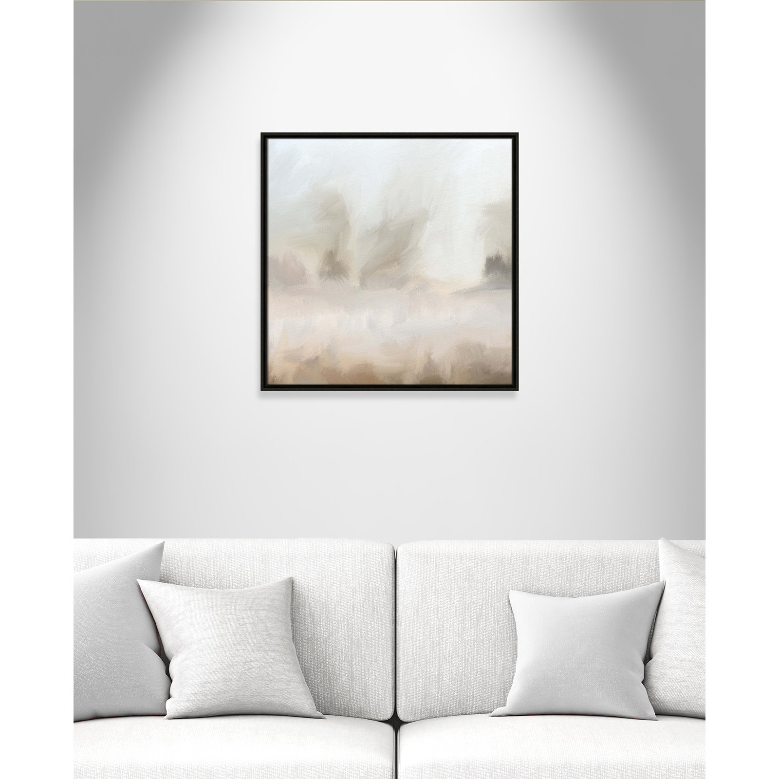 Bushwick "Mirage" Print, 25.5" W x 25.5" H, Espresso