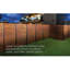 Panneau d'intimité décoratif en acier Oxy-Shield 3 pi x 6 pi Leafspray