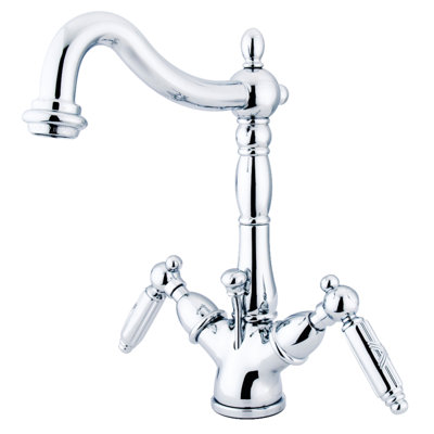 Robinet de salle de bain à fixation sur le comptoir à deux poignées à 1 ou 3 trous Kingston