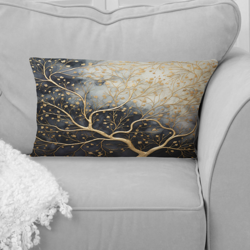 Coussin Golden Tree Tree Luminous Tangle II