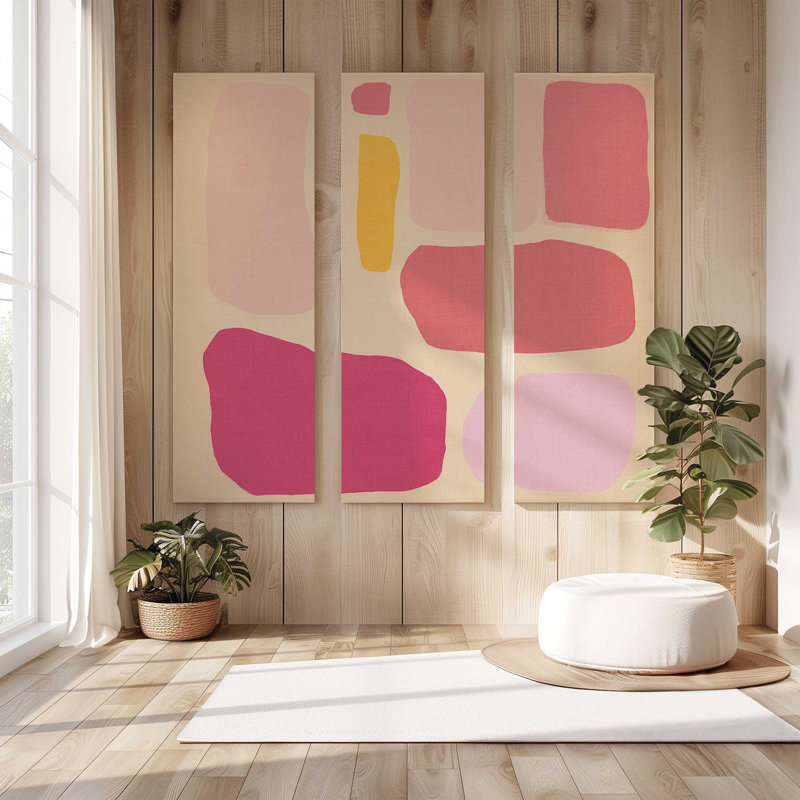 «Chromatique rythmique v1», grande impression sur toile, H 48 po x l 48 po