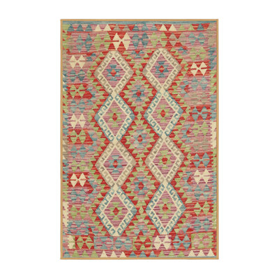 Tapis contemporain orange