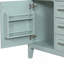 Meuble-lavabo 36 po avec lavabo, armoire de salle de bain verte avec tiroirs, structure solide et panneau de fibres à densité moyenne (ancien numéro de référence: JL000007AAG)-1201415159