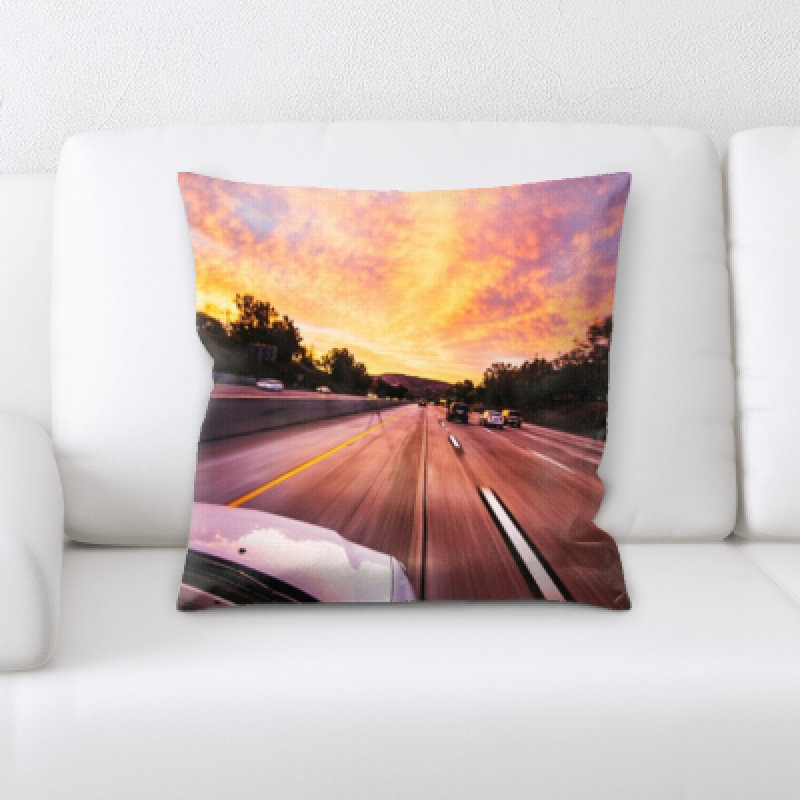 Microsuede Reversible Throw Pillow