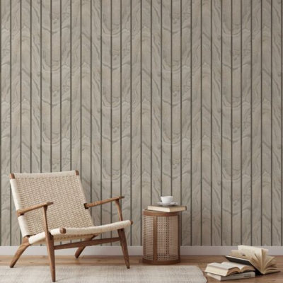 Semper Marble Silver Wallpaper