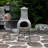 Half-circle Clay Wood Burning Smokeless Chimnea-1991539033