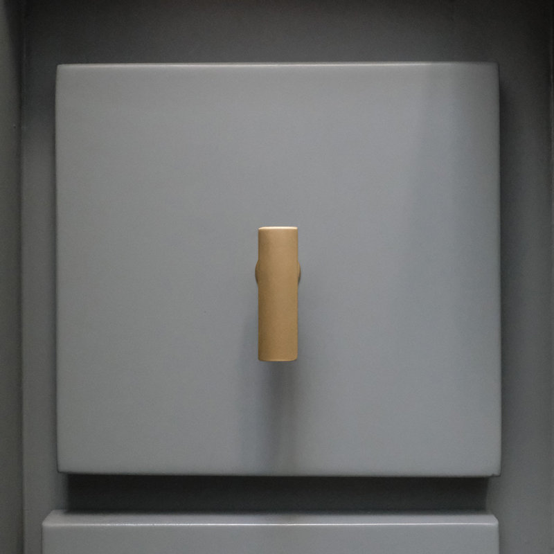 Mod Bar Knob, Satin Brass