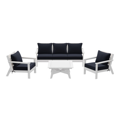 Ensemble de conversation à assise profonde 6 pièces