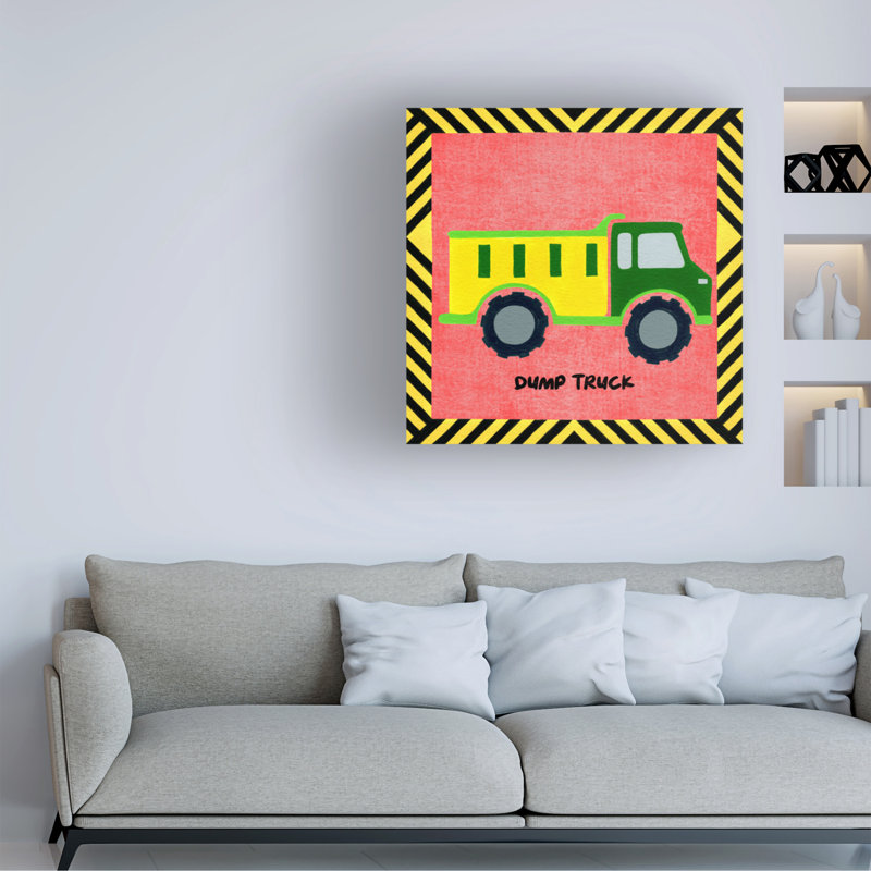 «17 Stories Regina Moore Construction véhicule I», art mural, H 14 po x l 14 po