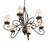 36" Wide Squire 6 Light Chandelier