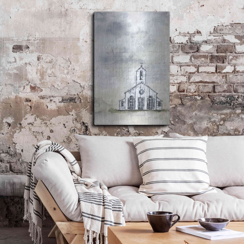 August Grove «Haven Mini Woration» par Julie Norkus, art mural en métal, 12 po x 16 po, H 36 po x l 24 po