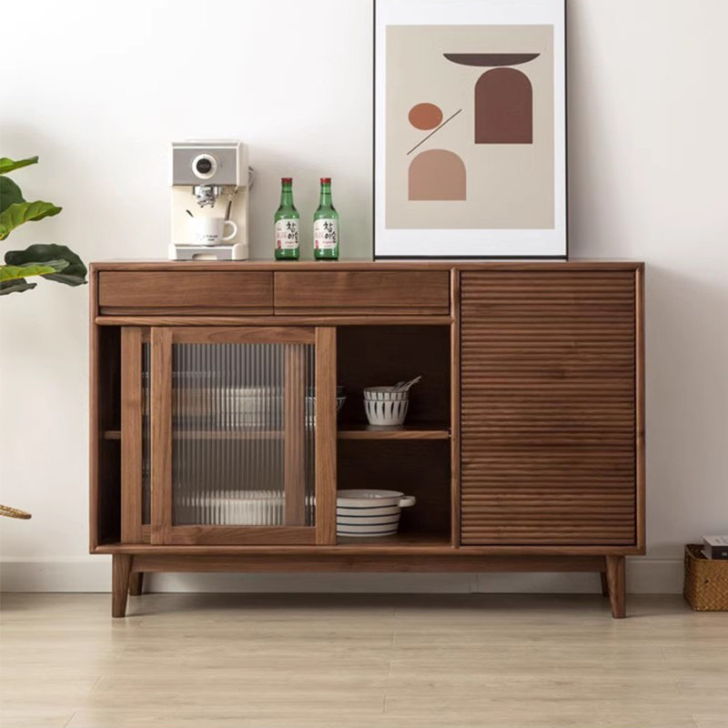 Armoire de rangement et buffet en bois de style moderne, H 35,04 po x l 51,18 po x P 17,72 po