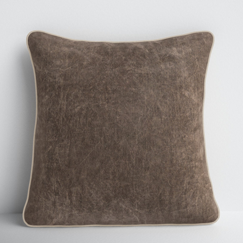 Goodall Velvet Pillow Cover & Insert, Forest Green, Square 22"