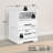 Yazeed 18.75" Wide 2-Drawer Nightstand, Farmhouse Bedside End Table with 2 Drawers, Storage for Bedroom, Office, Living Room, 16.25" D x 18.75" W x 24.5" H, White-548937251