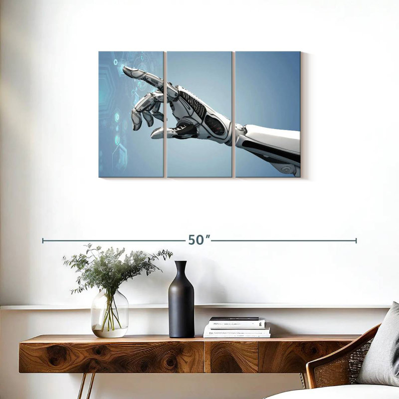 Kelan Futuristic Robot Arm, 20" H x 33" W