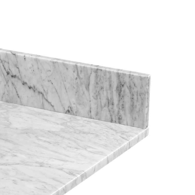 Regalaura 60" X 4" Carrara Marble Backsplash