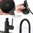 Matte Black Pull Down Kitchen Faucet With Stainless Steel, Soap Dispenser, To Scratches And Rust, 360 Swivel Spout, 1.8Gpm Max Flow Scratch & Rust , Rate-1485681875