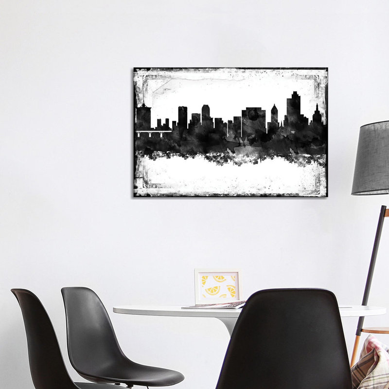 Tulsa Black & White Film 1 Piece Wrapped Canvas Wall Art, 101.6 cm H x 66.04 cm W x 1.91 cm D