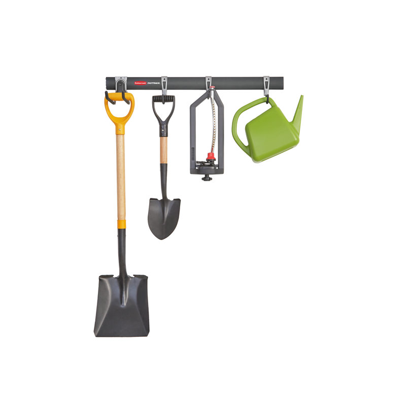 Rubbermaid Garage FastTrack 5-Piece Starter Kit, Black/Grey