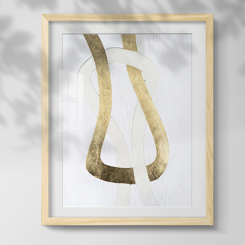 Se faire atteler II, Papier avec cadre naturel, Blanc
