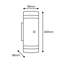 Halleli 2 - Bulb 26cm H Outdoor Armed Sconce-1437744298-1437744302-1437744303