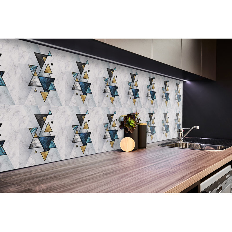 Self Adhesive Vinyl Splashback Sticker Wall Tiles Wall Stickers 39,37x19,68 Inch Tile Peel and Stick