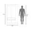 Armoire H 71,1 po, 3 portes, 1 tiroir, wengé noir - Chambre