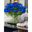 Large Rota Cylinder With Blue Tulips 