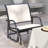 Porch Glider, Metal Frame Swing Glider Chair With Breathable Mesh Fabric, Curved Armrests And Steel Frame For Garden, Poolside, Backyard, Balcony-139632665
