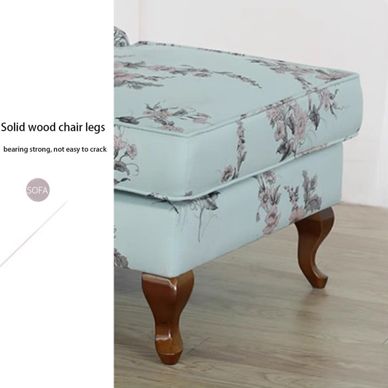 Chaise longue en jacquard de coton et lin Sponge, Orienté à gauche (vu de face)