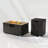 Rattan Fire Pit Table with Propane Tank Holder, Fire Table with Ceramic Tile Table Top