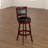 Leda Swivel Upholstered Counter Stool with Solid Wood Frame-366754807