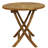Heideman 32" Round Teak Outdoor Folding Bistro Table-345046323-345046322